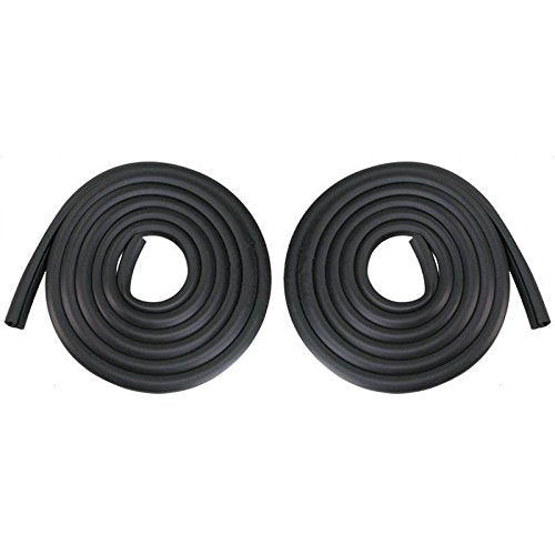 Ecotric Door Seals Rubber Weatherstrip Pair Set For 1973-1979 Ford Bronco F100 F150 F250 F350 Black