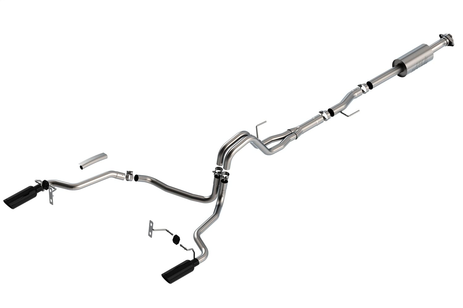 Borla 140863Bc Cat-Back For '21-'23 F-150 2.7L/3.5L At 2&4Wd Crew Cab 5' 7' Bed/Ext. Cab 6' 7' Bed Exc. 3.5L P.B., Tremor, & Black Appear. Adapt. 60556 Crew Cab (6' 7') Bed. 60564 Ext. Cab (8' 2') Bed