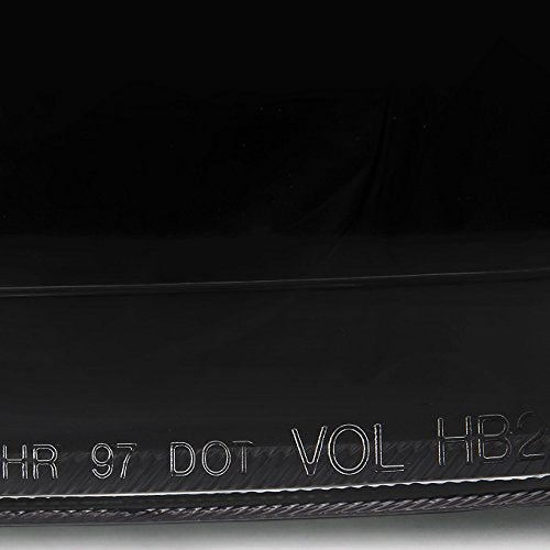 AKKON Headlights Pair for 2000-2004 Toyota Tundra | Black Housing with Corner Lights