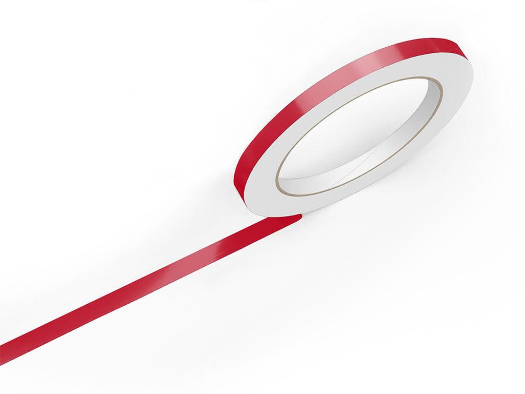 3M 50 Dark Red Gloss Vinyl Pinstriping Tape - Vinyl Striping Lines Stickers, Striping (1/2In X 150Ft Roll)