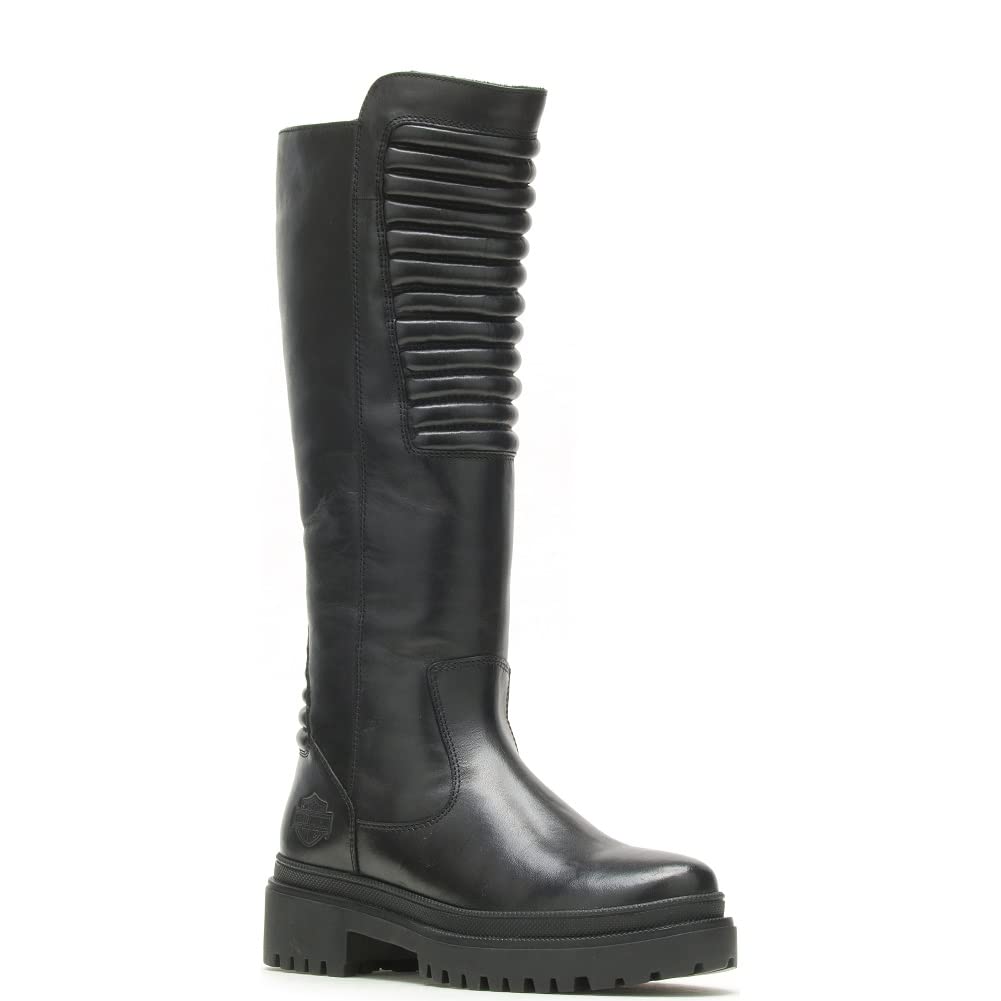 Harley-Davidson Women's Kamton 13.5-Inch Motorcycle Boots, D87216 (Black, 6.5)