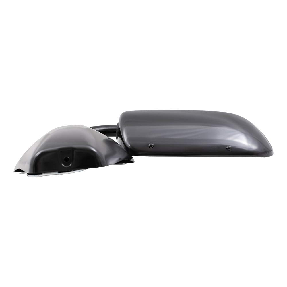 Brock Steel Black Low Mount Manual Mirror Set for 73-91 GM Truck - Driver & Passenger Side
