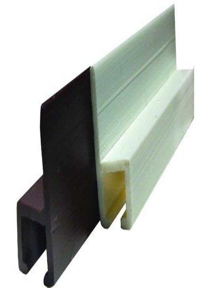 JR Products 80321 Brown 48 Type-C Wall Mounted Internal Slide Track