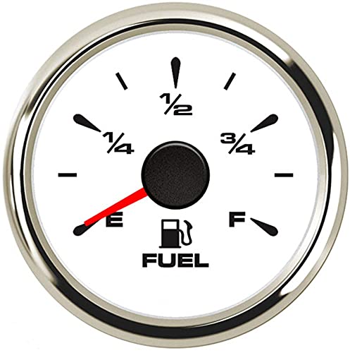 100Tech Marine Fuel Gauge Boat Gauge Fuel Gauge Aftermarket Fuel Level Gauge Marine Automotive Replacement Gauge 240-33Ohm 0-190