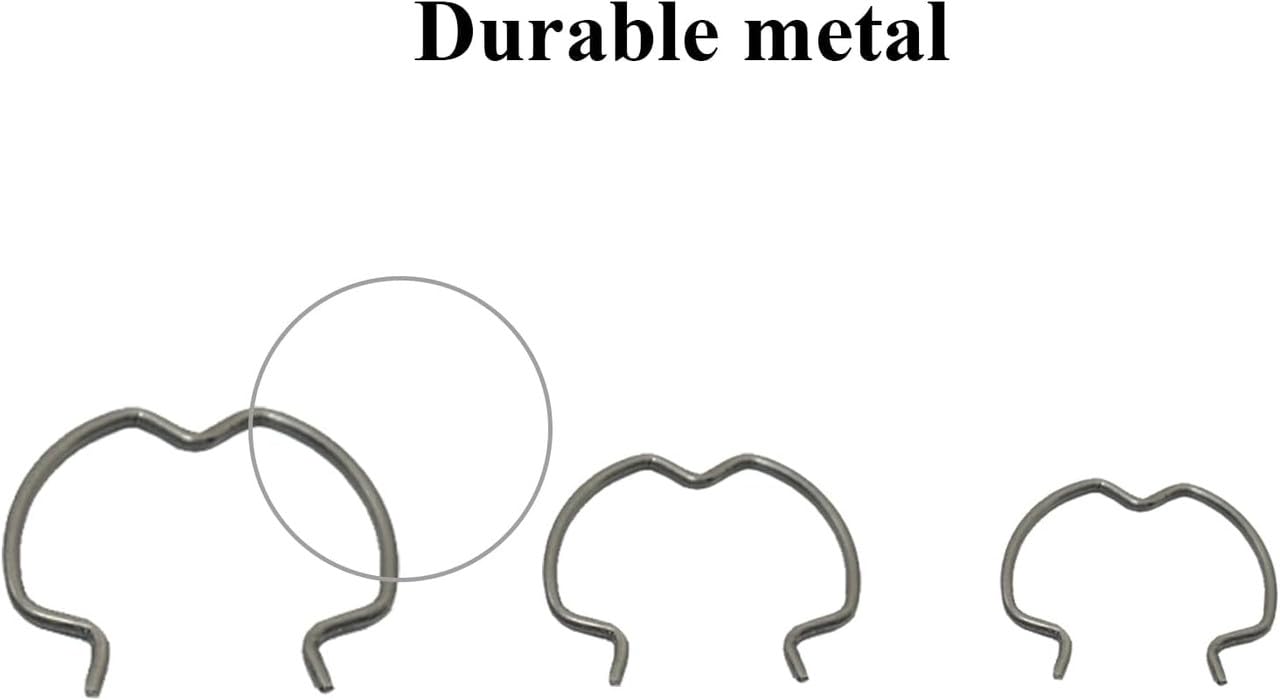 Gugaguga 18 PCS Quick Connector Clips, Metal, 800-801 Model, 3 Sizes for Transmission Cooler Lines