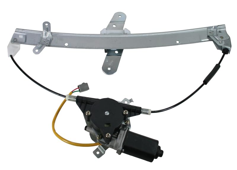 TRQ Front Left Power Window Regulator & Motor Assembly for 1998-2011 Lincoln Town Car, Nylon, Model WRA51424