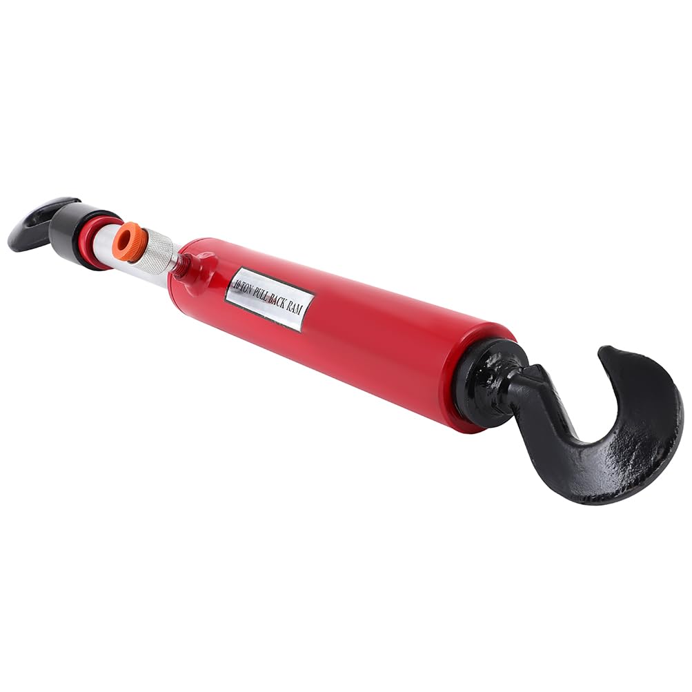 OCPTY 26 10 Ton Long Hydraulic Pull Back Ram, for Porta Power Tool Body Shop Frame Tools Rotating Hook