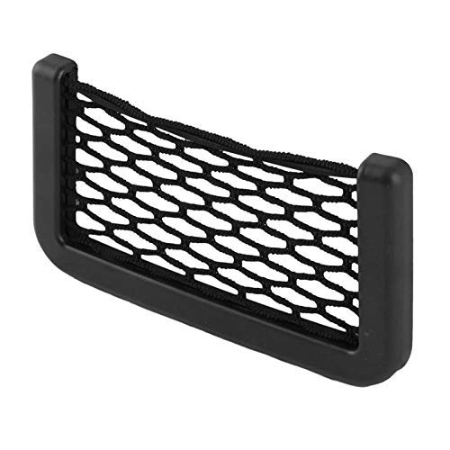 Jainfam Car Storage Net, Black Seat Side Back Storage Net Bag, Trunk Holder Pocket Organizer String Bag Phone Stand For Maruti D