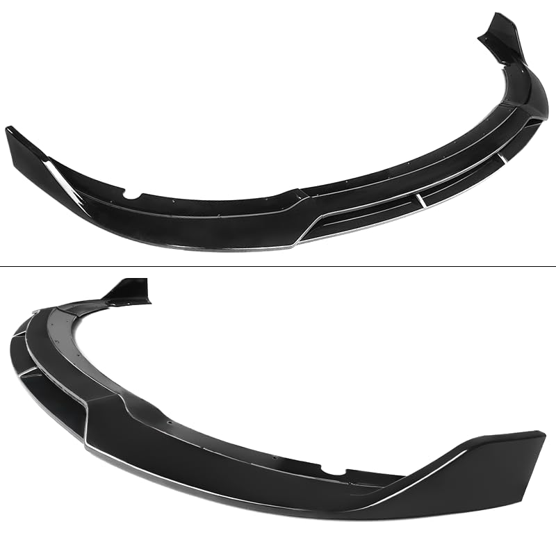 NeespoC Bumper Lip Splitter Spoiler for Dodge Charger SRT/RT 2015-2023, Gloss Black, ABS Plastic Body Kit