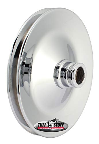 Tuff Stuff Performance 8485A Power Steering Pump Pulley; Single V-Groove; Fits All Tuff Stuff Saginaw Style Pumps That Require A