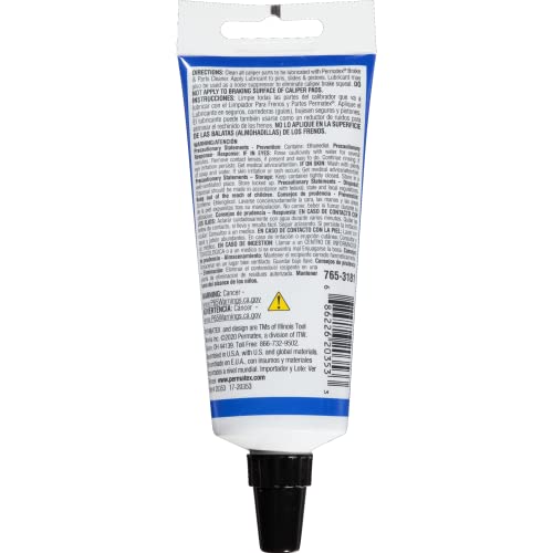 Permatex Ultra Disc Brake Caliper Lube, 2 oz. (Pack of 6) - Synthetic Brake Parts Lubricant, Model 20353-6PK