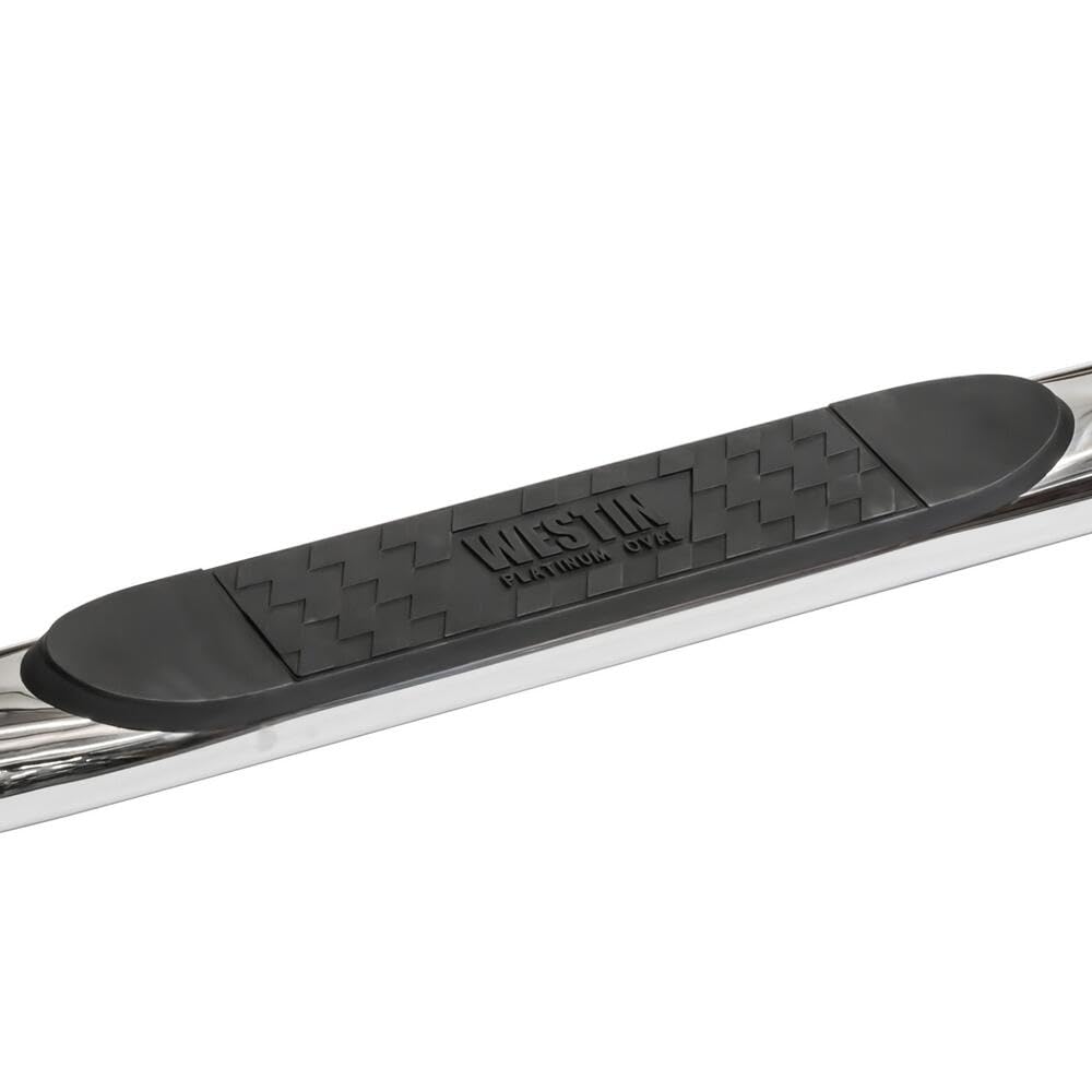 Westin 21-1950 Platinum 4 Oval Nerf Bars Fits 1999-2013 Silverado Sierra 1500 2001-2014 Silverado Sierra 2500 3500Hd Crew Cab (Exc 2011-2014 Hd Diesel) Polished Pair