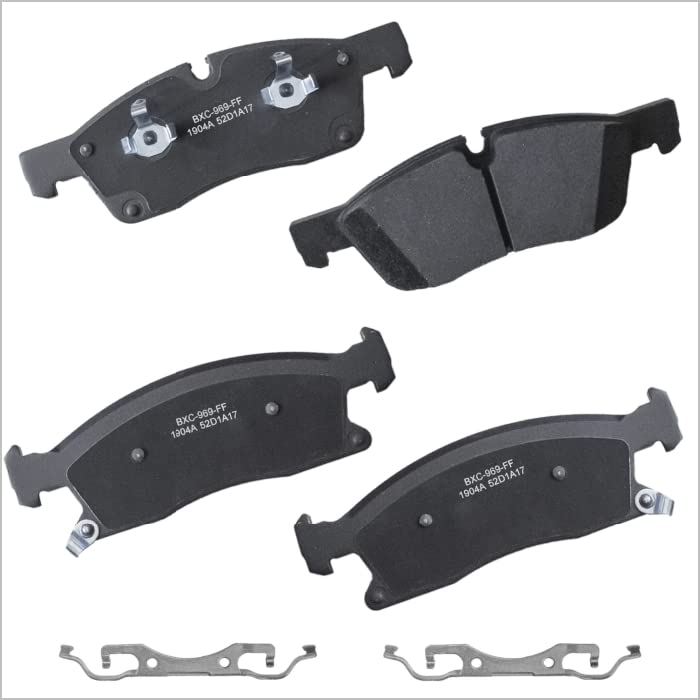 Bendix Premium Sbc1904A Ceramic Front Brake Pads For Dodge Durango 2021-2017, Jeep Grand Cherokee 2013, Grand Cherokee 2022-2017