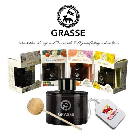 Bullsone Grasse Diffuser - Luxury Car Air Fresheners, Black Berry & Cherry, 3.55 Fl Oz (Pack of 2)