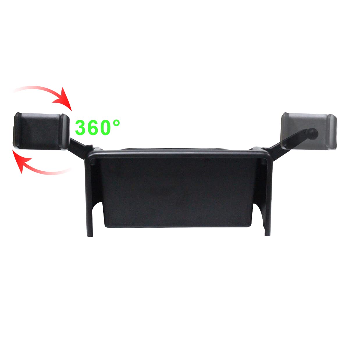 Bestevmod Center Console Dash Storage Box Tray Compatible With Mustang Mach-E Mach E 2021 2022 2023 2024 Interior Accessories 360 Degree Rotatable Phone Holder Dashboard Organizer