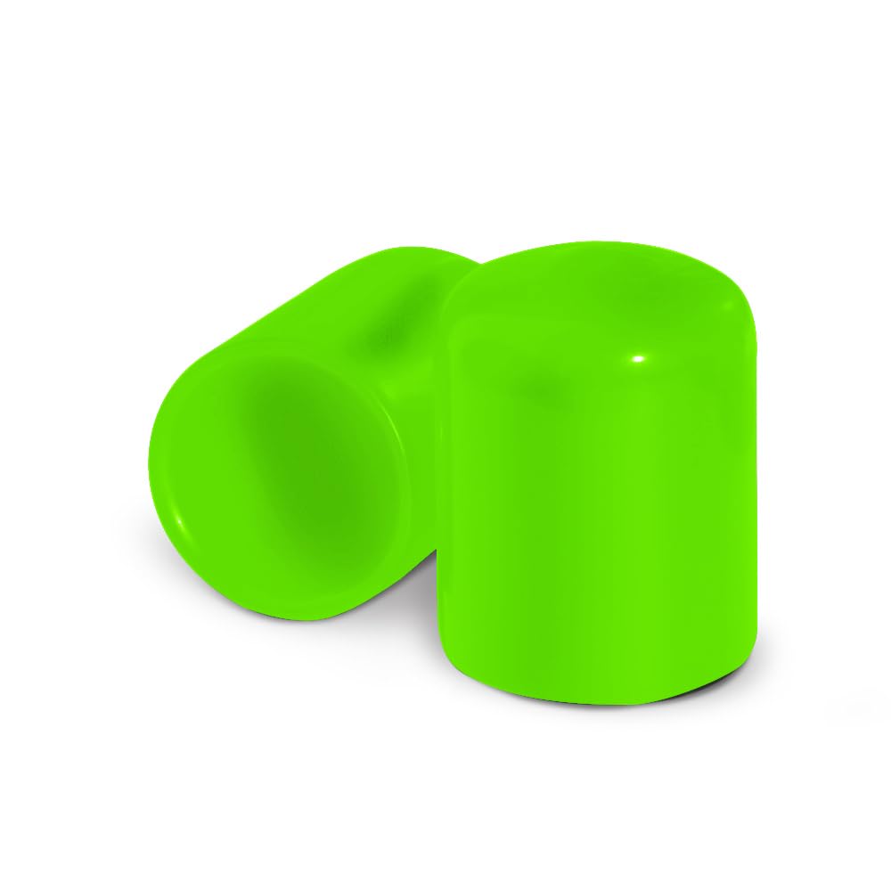 Automotivated Aftermarket ColorLugs Vinyl Lug Nut Cover - Neon Green, 19 mm, Flexible Fit, Pack of 25, Includes Deluxe Extractor, Made in USA
