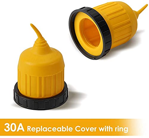 Opl5 Rv Power Inlet 30Amp 125V Rv Power Inlet Receptacle, Female Twist Locking Connector, Rv Power Plug Twist Locking Inlet With