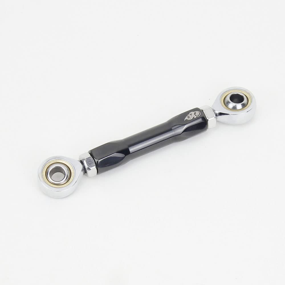 POWER JAMES Titanium Black Plated CNC Cut Shifter Mid Control Shift Lever Linkage Rod for Harley Davidson 84-2017 Dyna, 18-Later