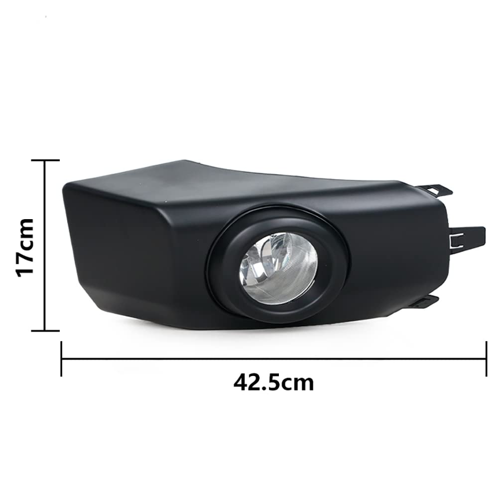 JESYMBX Front Bumper Fog Light DRL for Toyota FJ Cruiser 2007-2017, Black, 1 Pair, Model RiXD-K698-BlackA