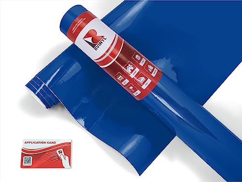 Avery Dennison Sw900 677-O Gloss Blue Supreme Wrapping Film Vinyl Vehicle Car Wrap Sheet Roll - (12'' X 60'' W/Application Card)