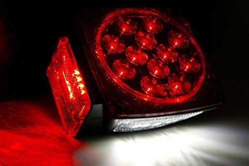 Maxxhaul 70460 12V Led Trailer Tail Lights (Turn/Stop/Signal-Left/Right-Dot Compliant)