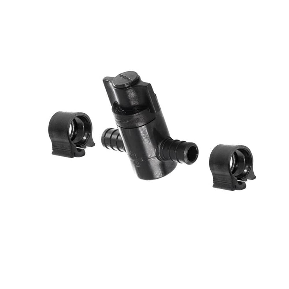 PEXLOCK 30879 Straight Stop Valve 1/2 inch, Black