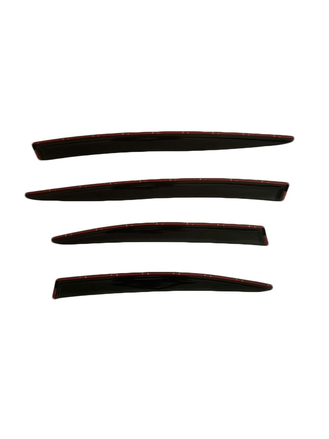 2023-2025 Tape-On Side Window Visor Deflectors for Toyota Prius and Prius Prime SE XSE Premium LE XLE Limited Smoke Tinted Rain