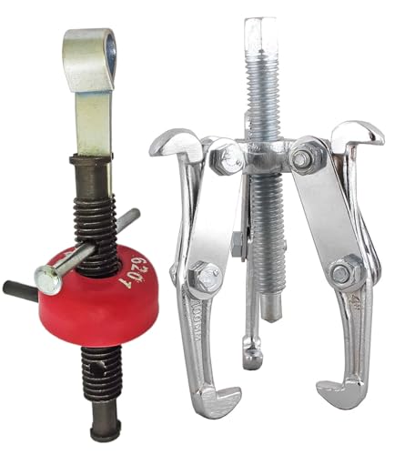 Inditrust 2 In 1 Heavy Bearing Fan Bearing Puller Lever Tool (6201 And 6202) Lever Tool With 4Inch 3 Leg Bearing Puller