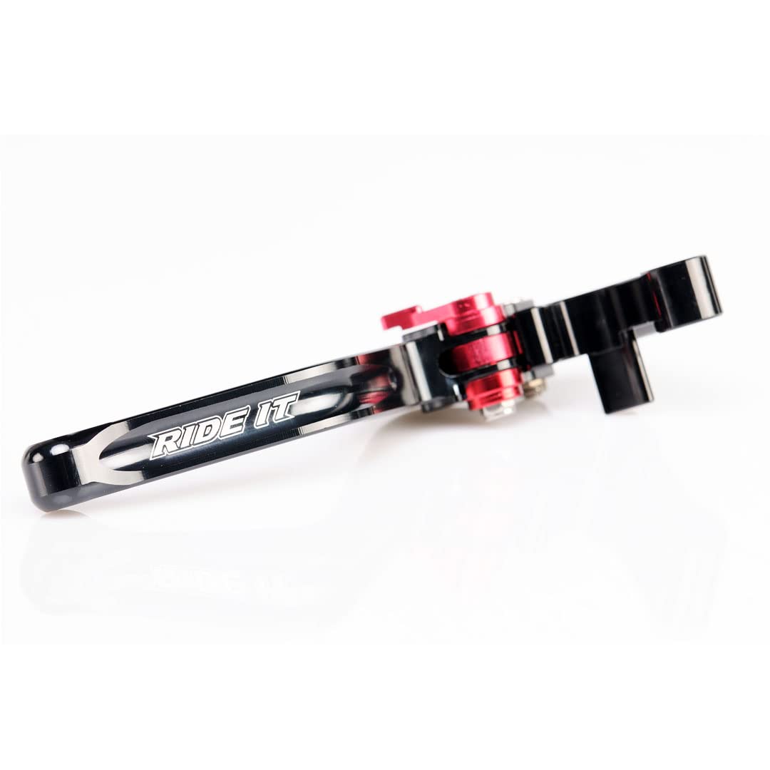 RIDE IT FOREVER Short Brake Clutch Levers, Aluminum, Black, CBR500R/CB500F/X 2013-2021, GROM 2014-2024,