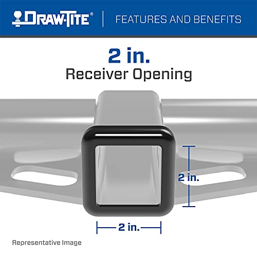 Draw-Tite 75237 Class 3 Trailer Hitch, 2 Inch Receiver, Black, Compatible With 2004-2020 Toyota Sienna