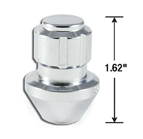 Gorilla Automotive Wheel Lock Set, Chrome, 14mm x 1.50 Thread Size, 4-Pack - Factory Style Security for Your Wheels