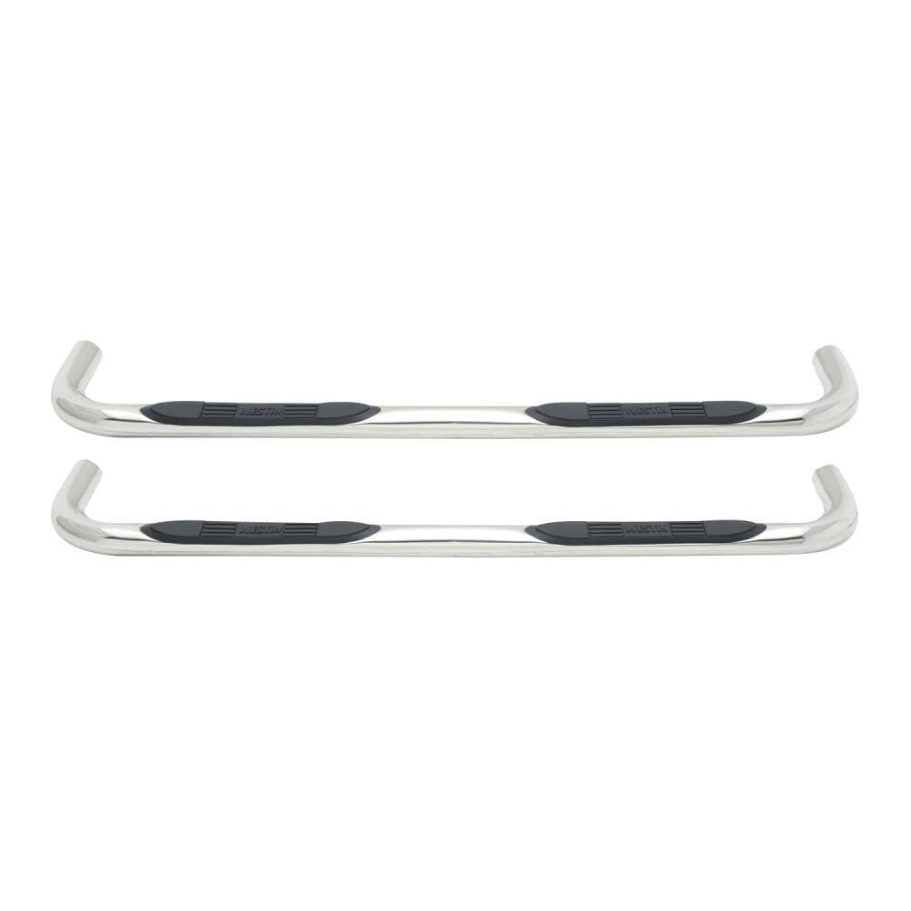 Westin 23-3550 E-Series 3 Round Nerf Bars Fits 2009-2018 Ram 1500 2019-2024 Ram 1500 Classic Quad Cab Polished Pair