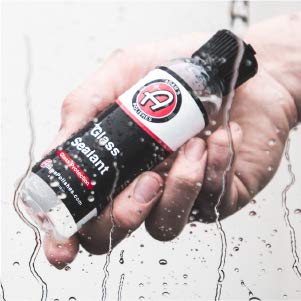 Adam's Polishes Glass Sealant 2.0 - 4oz Super Concentrated, Clear, GS-4 - Water Beading & Easy Application