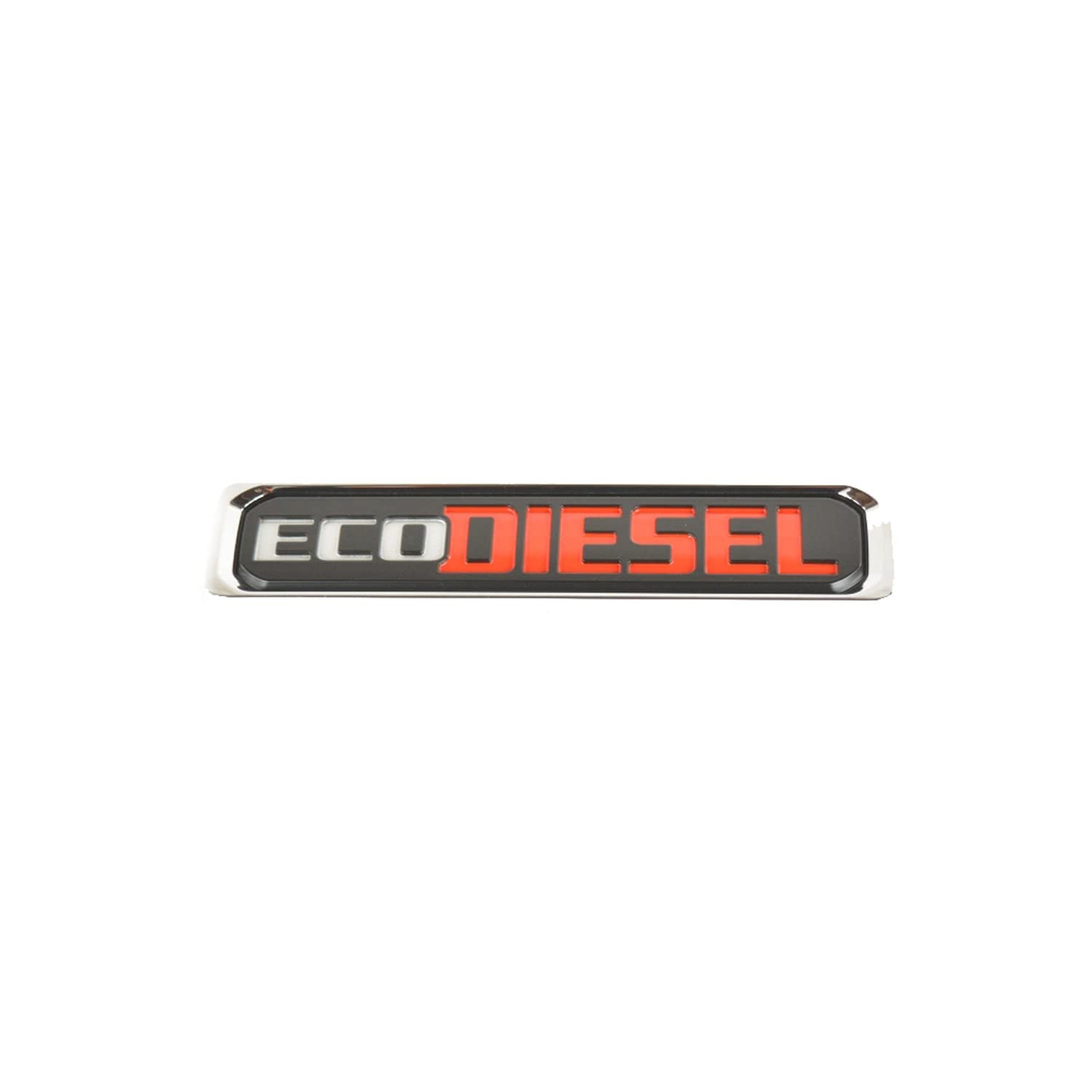 Dodge Ram 1500 Black Silver & Red Eco Diesel Nameplate New Oem Mopar