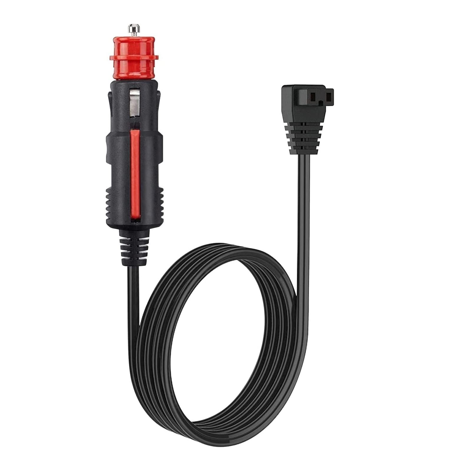 Silkgrace 12V/24V Cigarette Lighter Plug Dc Power Cord Power Cable For 12V Car Refrigerator Portable Car Refrigerator Fridge Freezer (Type)