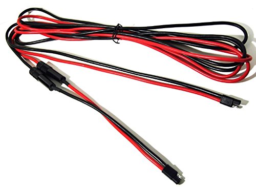 Pro Trucker 2 Pin Quick Disconnect Wire Harness Sae Connector Bullet Lead Cable - (8 Gauge With Fuse / 14 Ft)