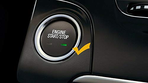 Xotic Tech Aluminum Alloy Engine Start Button,Power Ignition Switch Button Cover Trim & Ring Sticker Compatible With Chevrolet E
