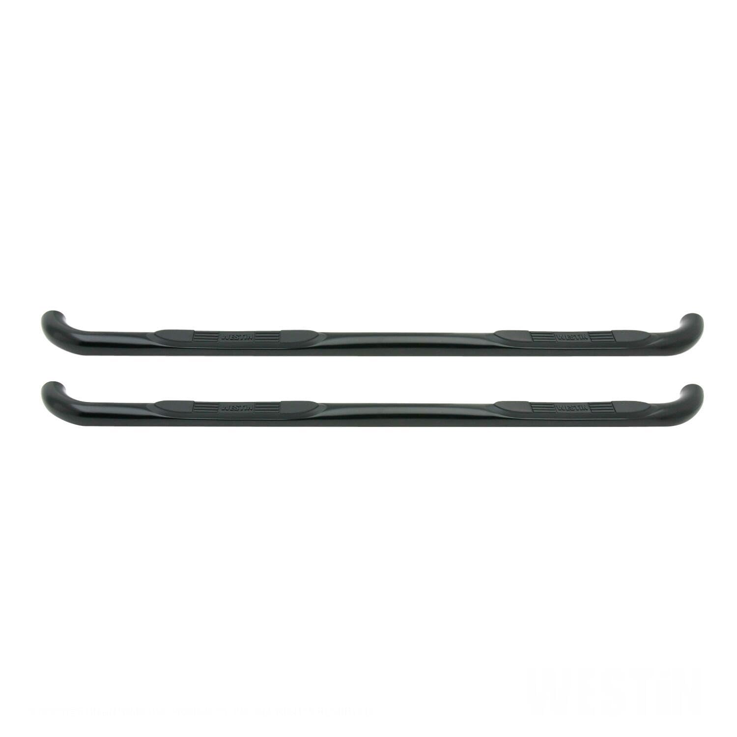 Westin 23-1335 E-Series 3 Round Nerf Bars Fits 1999-2016 F250 F350 F450 F550Hd Crew Cab Black Pair