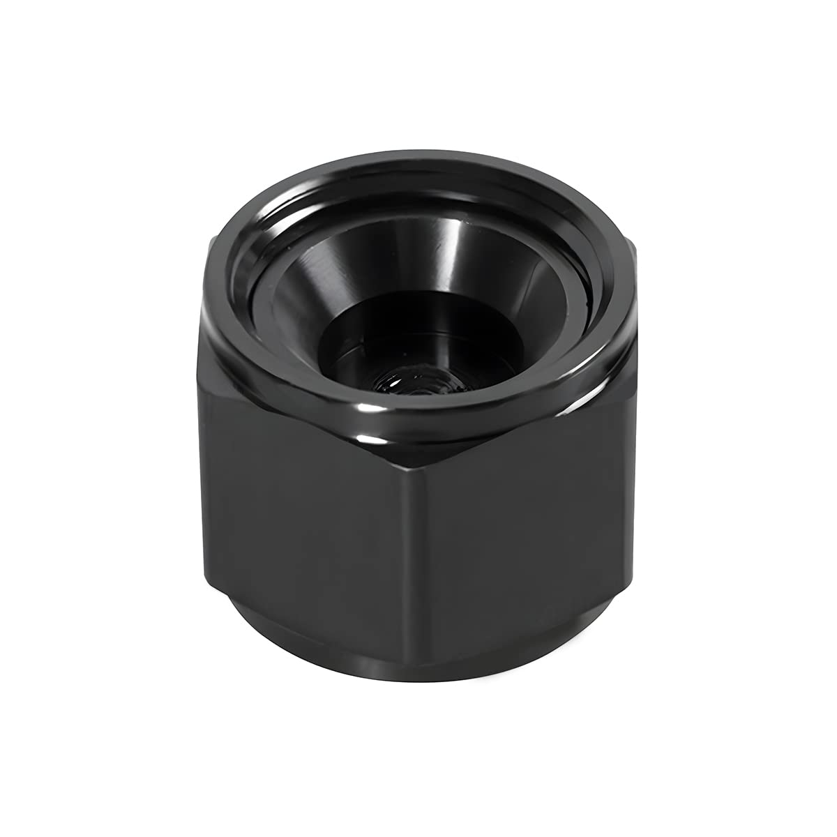 12AN Female Flare Cap Block Off Fitting Plug, 2PCS Aluminum Swivel Hex Head Nut Port Adapter, Automotive Modification Accessorie