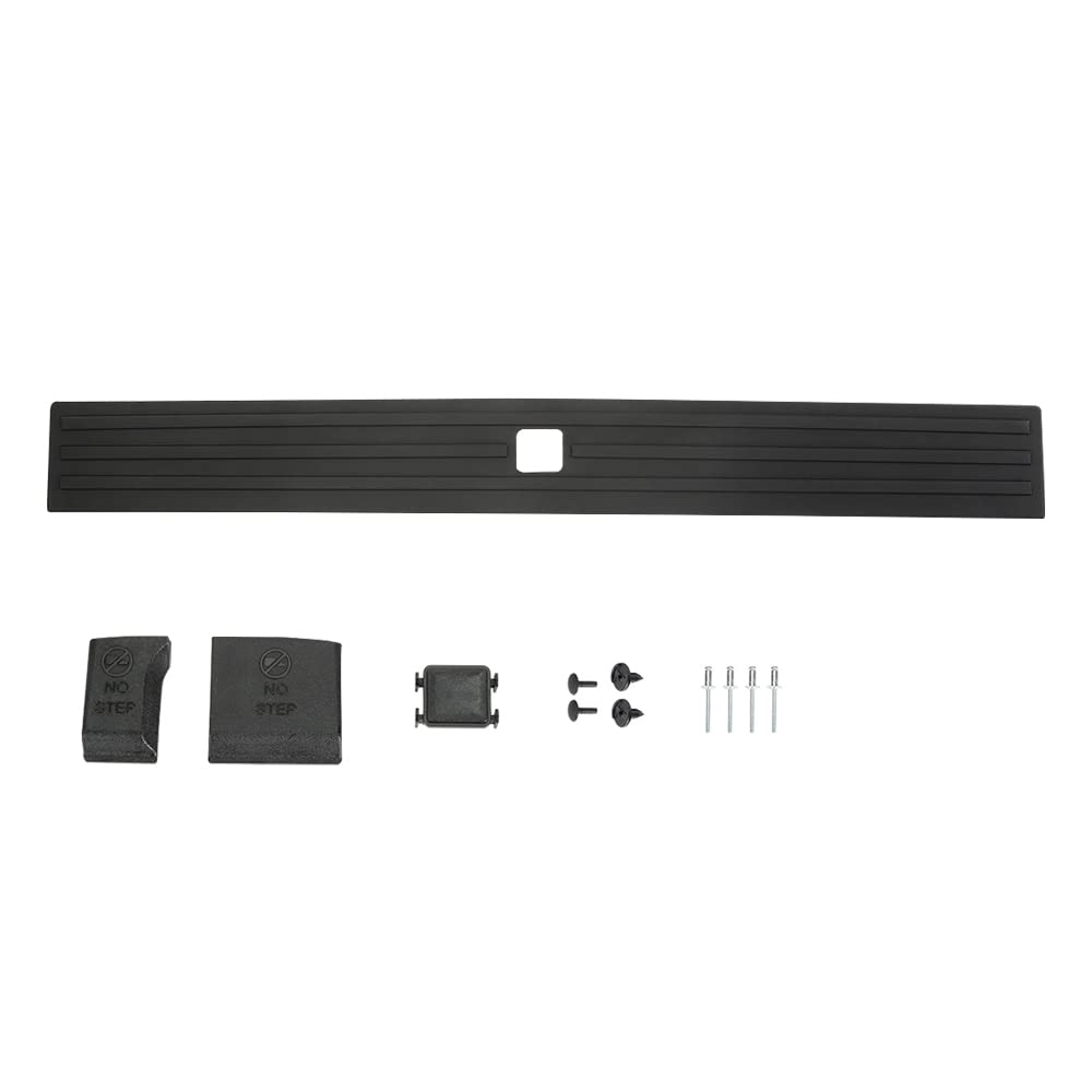 PIT66 Tailgate Molding Assembly, Compatible with 2015-2020 Ford F150 (NOT Fit Super Duty), Flexible Tailgate Cap Pad Molding Tri