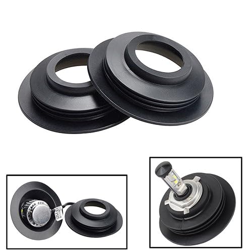 X Xotic Tech 50Mm Rubber Seal Light Housing Shell Cap Dustcover For Aftermarket Xenon Light Led Retrofit