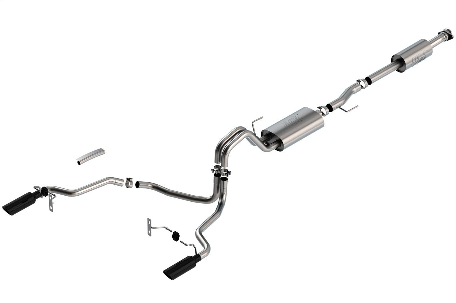 Borla 140879Bc Cat-Back Sys. For' 21-'23 Ford F-150 3.3L V6 Auto Trans. 2&4Wd Crew Cab (5' 7'') Bed/Ext, Cab (6' 7'') Bed. Add A