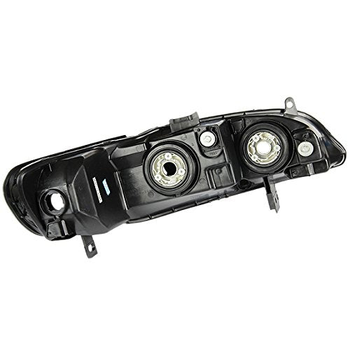 Dna Motoring Pair Of Headlights Compatible With 98-02 Honda Accord,Smoke/Amber,Hl-Oh-Ha98-Sm-Ab