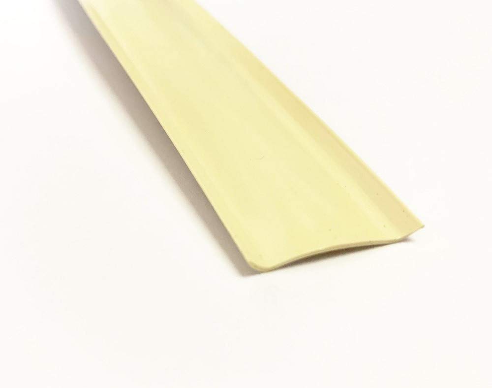 Qpn Colonial White 7/8" Insert Molding Trim Screw Cover Rv Camper Travel Trailer (100 Ft, Colonial White (Tanish Beige))