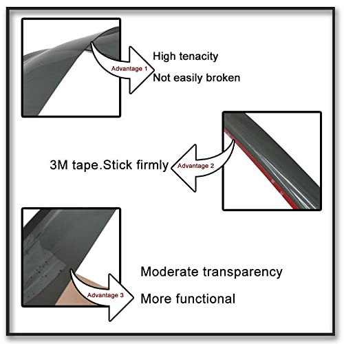 Gldifa Wind Deflector Compatible With 2012-2015 Honda Civic Sedan Sun Rain Guard Window Visor 4Pcs