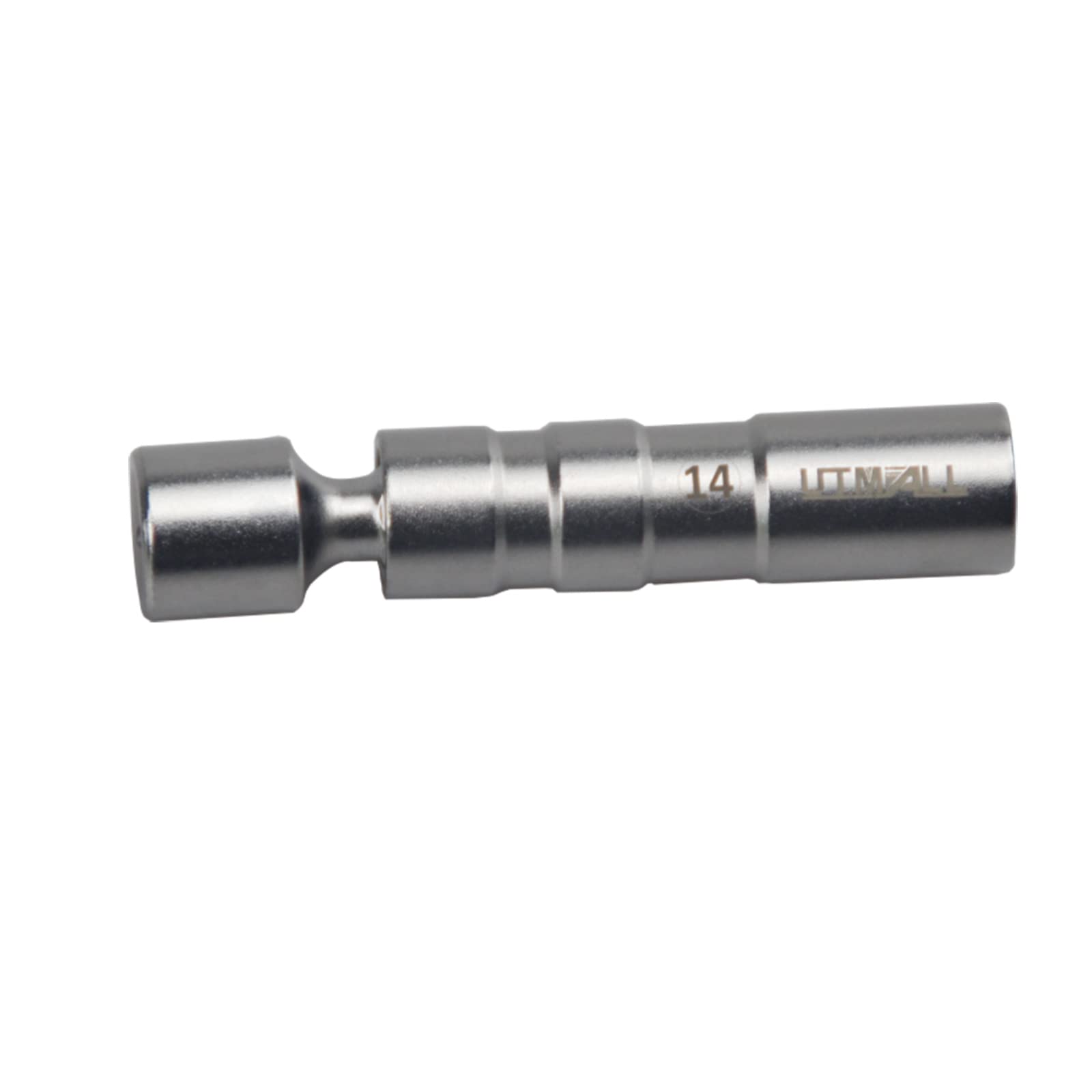 Thin Wall Universal Joint 14mm Spark Plug Socket Magnetic Removal Tool 12pt 95mm Length