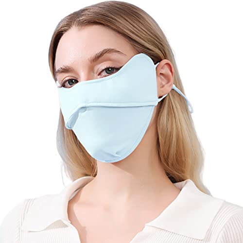 Palay Sun Protection Mask Face Cover For Women, Fashion Cooling Uv Mask Face Mask With Adjustable Ties, For Outdoor Sport Cyclin