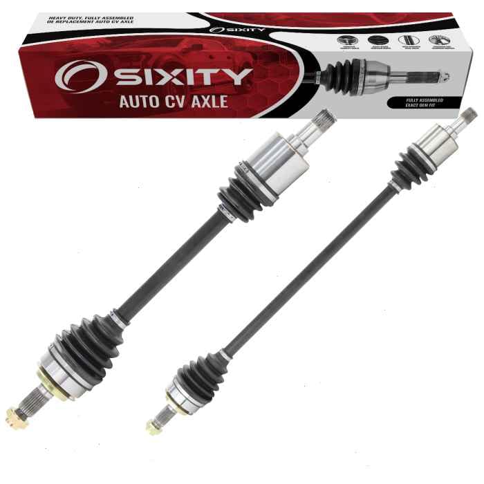 Sixity Auto 2 pc Front CV Axle Kit compatible with Honda Civic 1.8L L4 2006-2013 - Pair Left Right Driver Passenger Complete Axl