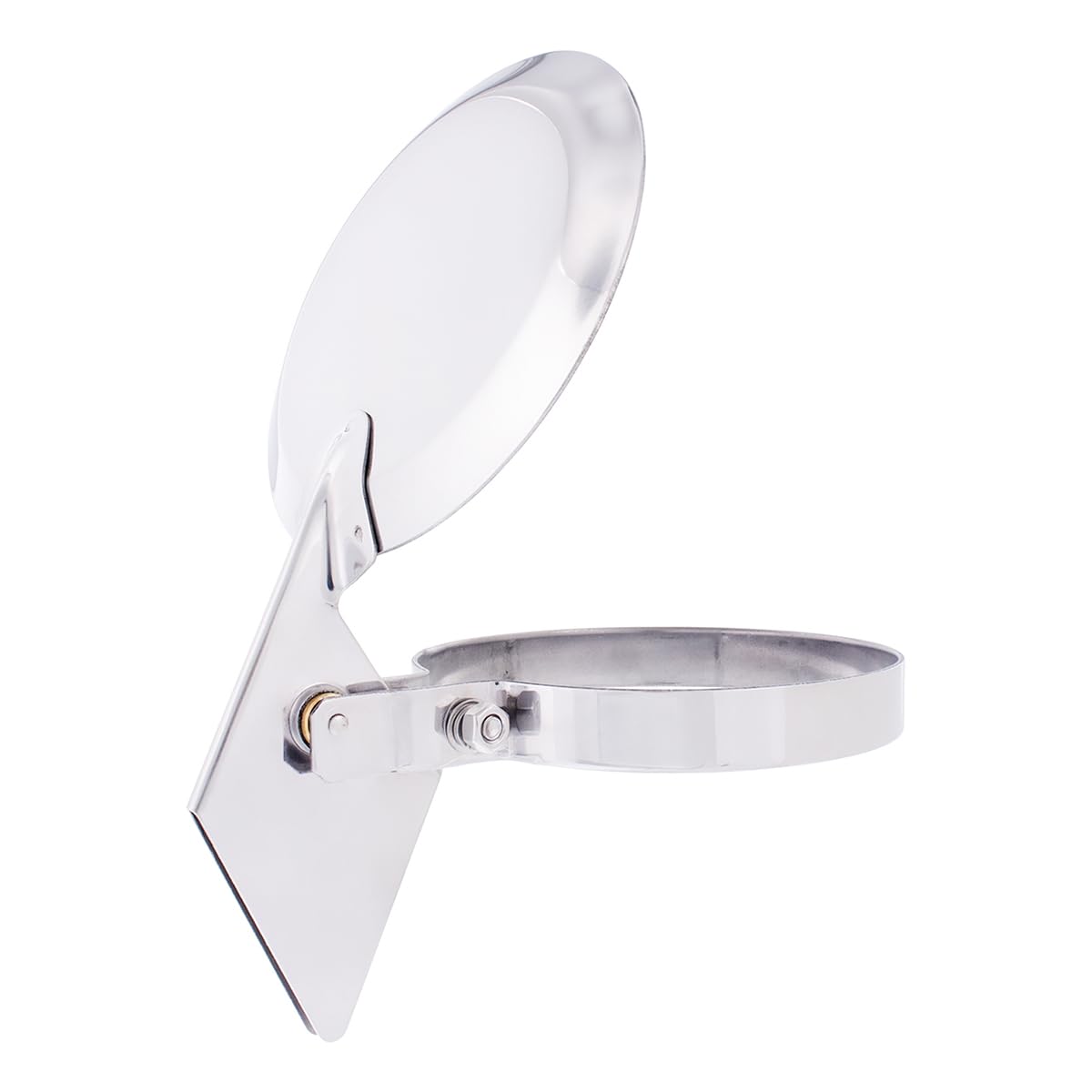 United Pacific 21327 Stainless Steel Rain Cap For 6    Diameter Straight Stack, 430 Stainless Steel Construction, Counter-Balanc