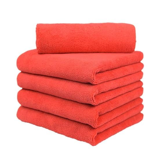 Waikbe Microfiber Car Cleaning Cloth  Og Soft 800 GSM (30X40 Cm) Microfiber Cloth for Car and Bike  Scratchless Drying and Det